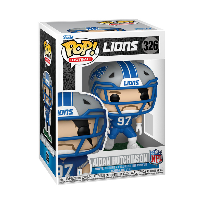 Funko POP Aidan Hutchinson Detroit Lions NFL Figure 326 W/Protector 