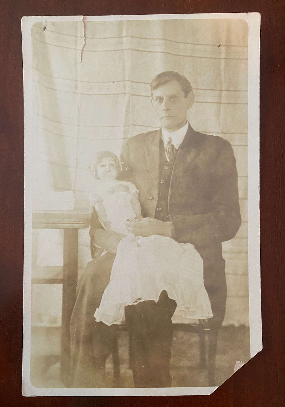 RPPC Photo Postcard 1904-1918 German Bisque & Man Doll Maker Toy Workshop