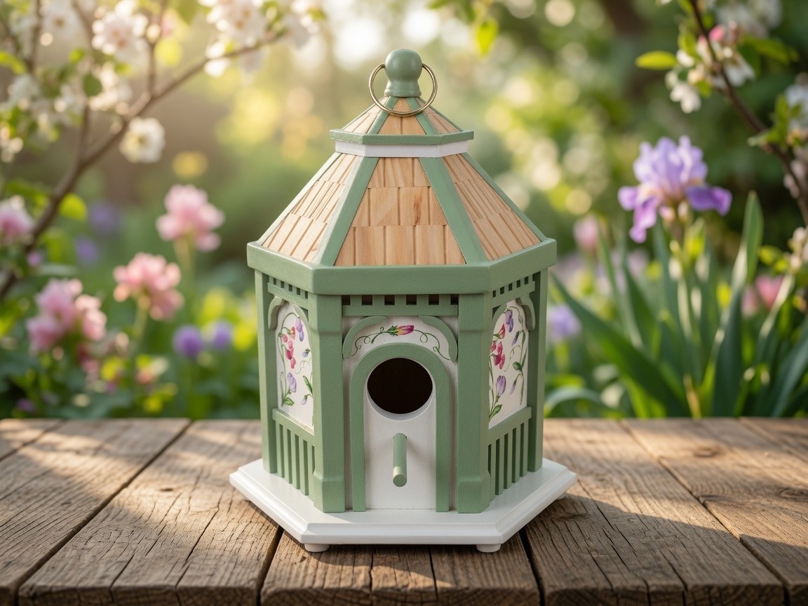 LENOX Birdhouse Family Friends Hand Painted Wood Original Box Decor Vintage LENOX Birdhouse Family Friends Hand Painted Wood Original Box Decor Vintage