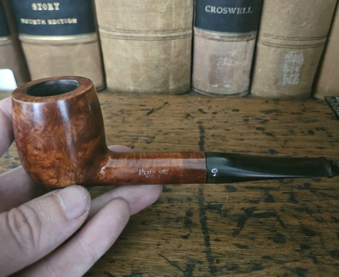 Peterson Pre-Republic Kapet Billiard Fire Grain Estate Pipe - Vintage 1947-1949 Peterson Pre-Republic Kapet Billiard Fire Grain Estate Pipe - Vintage 1947-1949