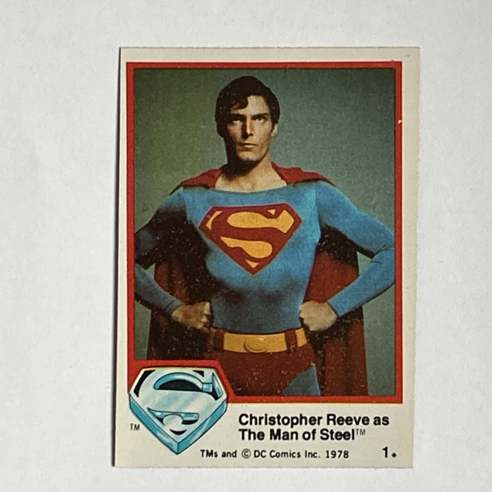 1978 Dc Comics Christopher Reeves as the man of steel #1