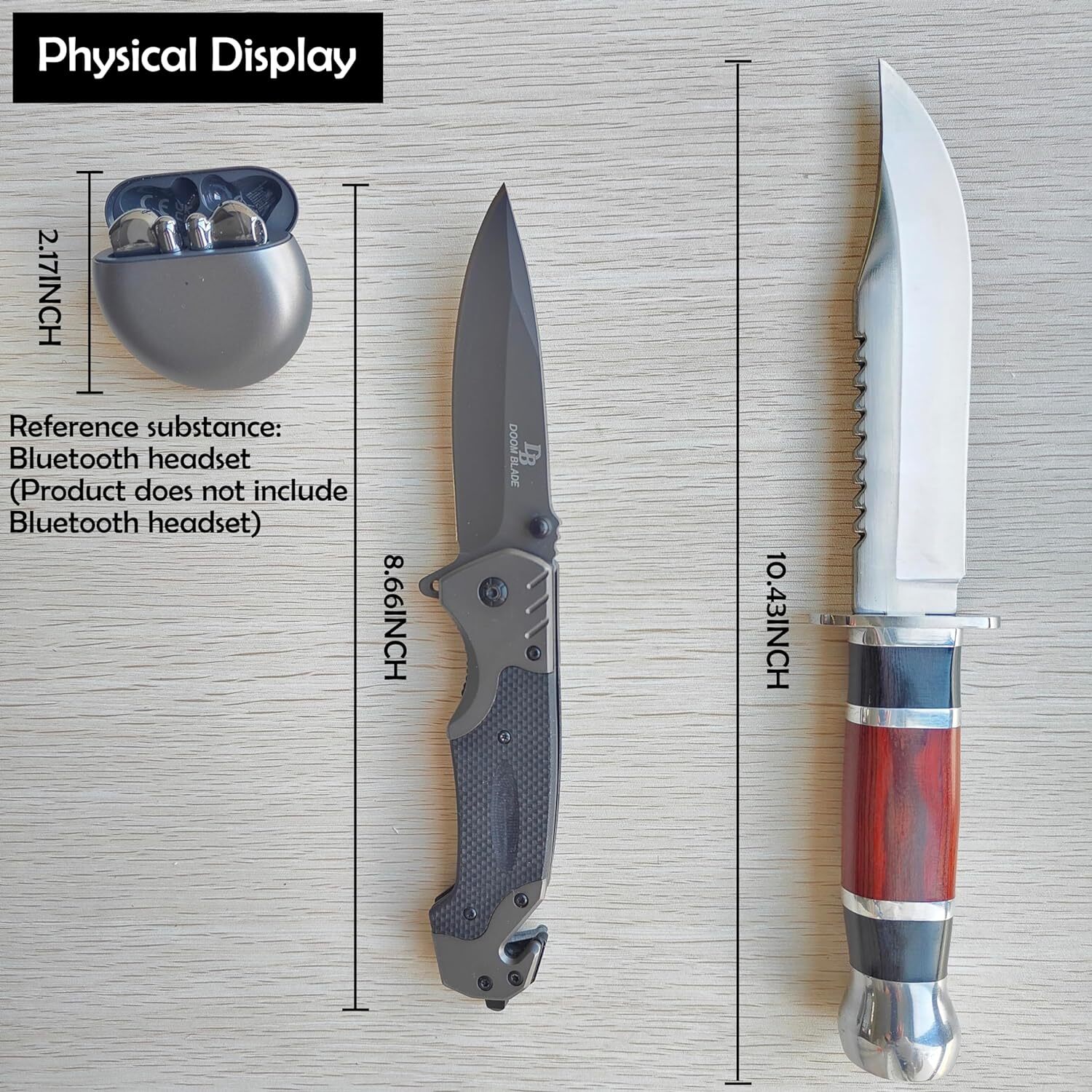 Premium Hot Selling 2-Piece Outdoor Self-Defense Gear with Nylon Sheath 