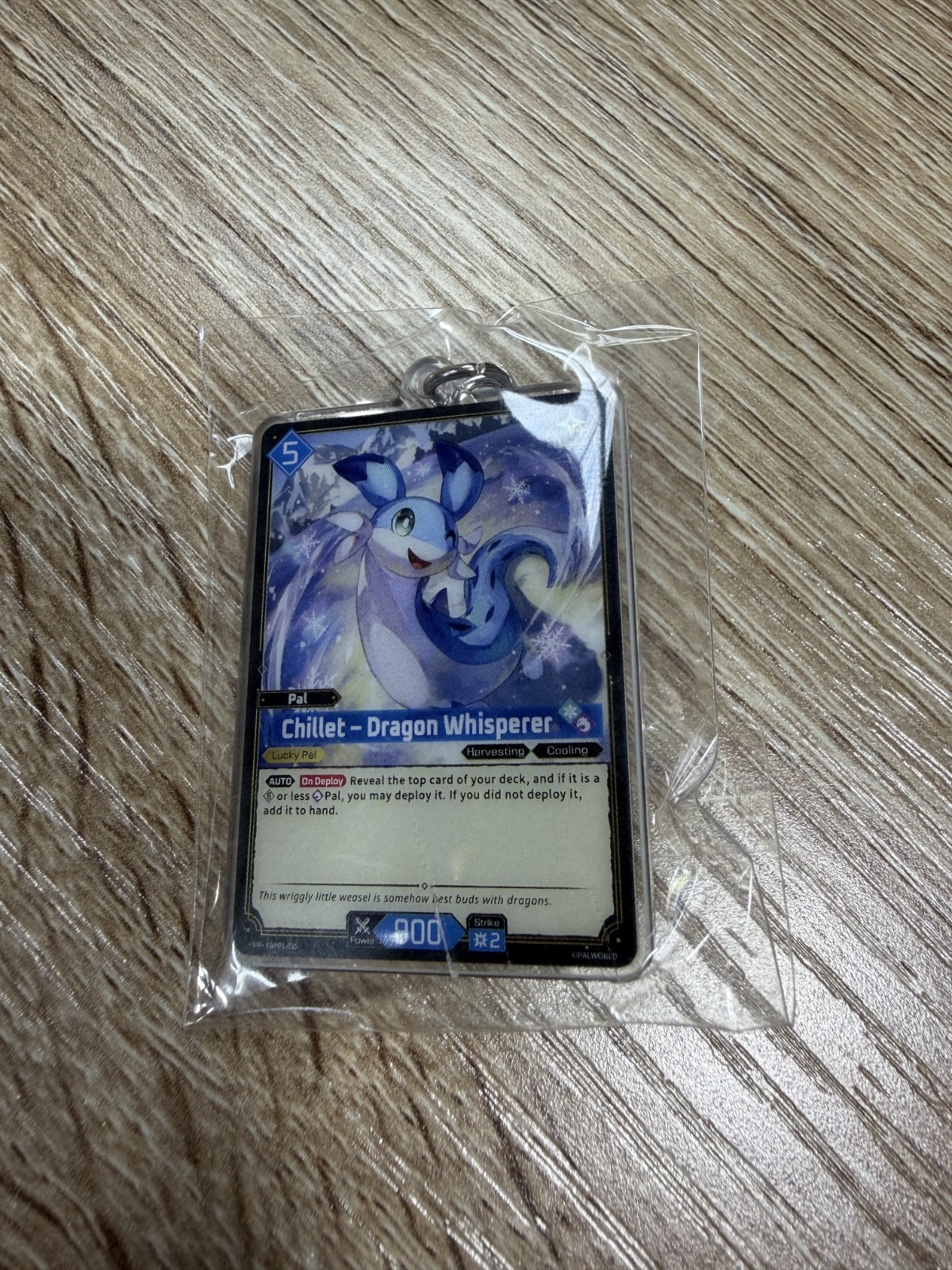 Palworld TCG Chillet keychain 2026