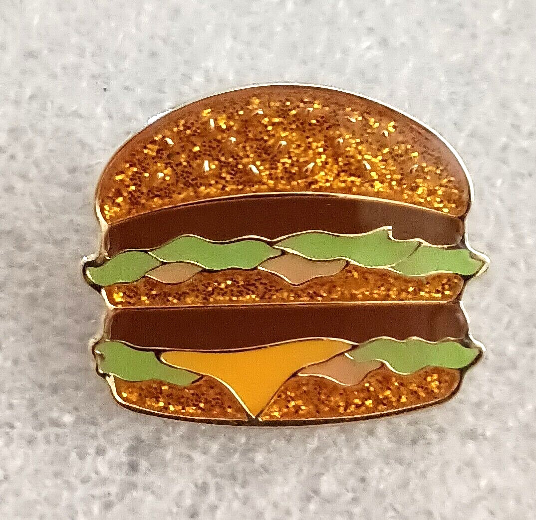 McDonald\'s Glitter Big Mac Fast Food Employee Enamel Promo Pin NOS New 2022