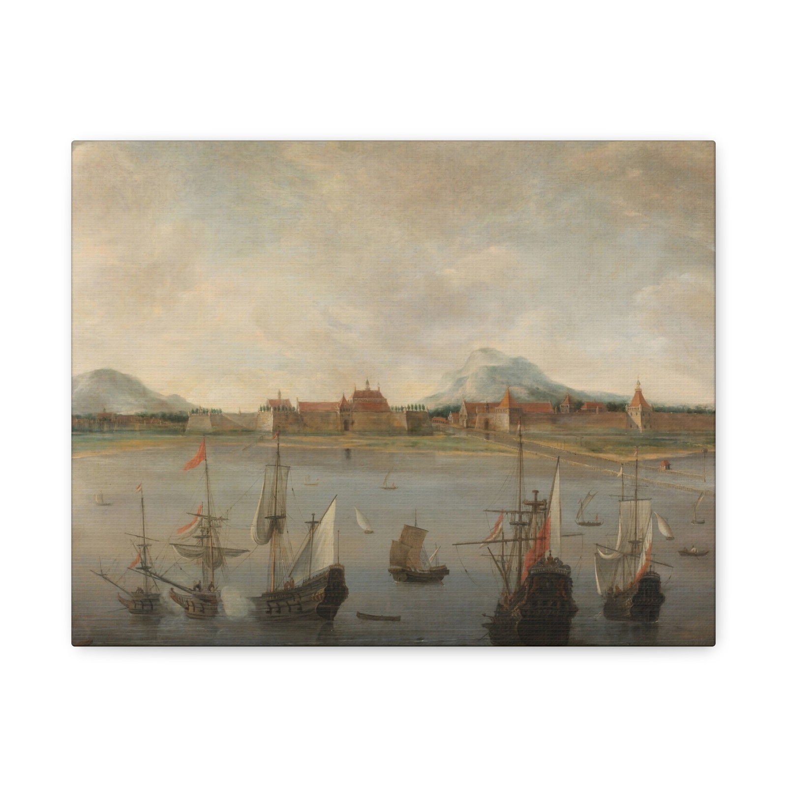 Hendrick Jacobsz. Dubbels - View of Batavia - 1640 - 1676 - Canvas Wall Art