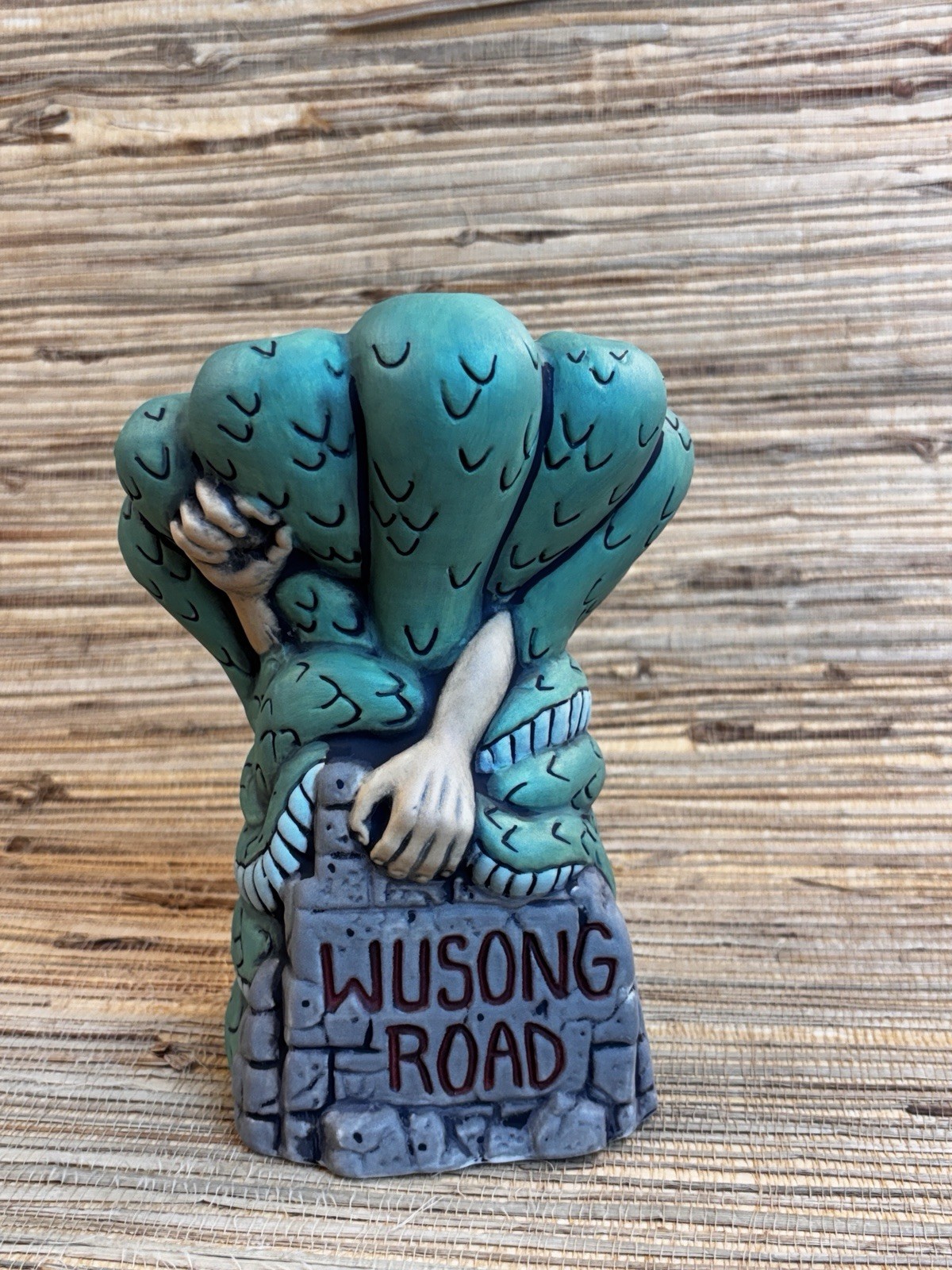 Wusong Road Tiki Mug Mayan Death Whistle  Dynasty Funky Mugs Red Matte 5\