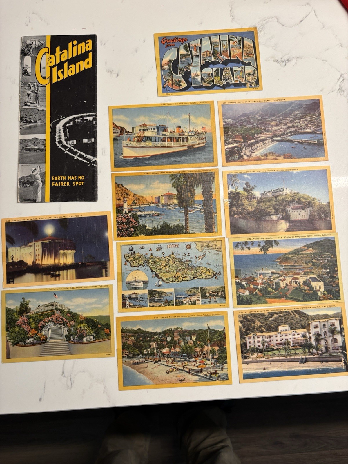 Catalina Island Vintage Postcards & Brochure Catalina Island Vintage Postcards & Brochure