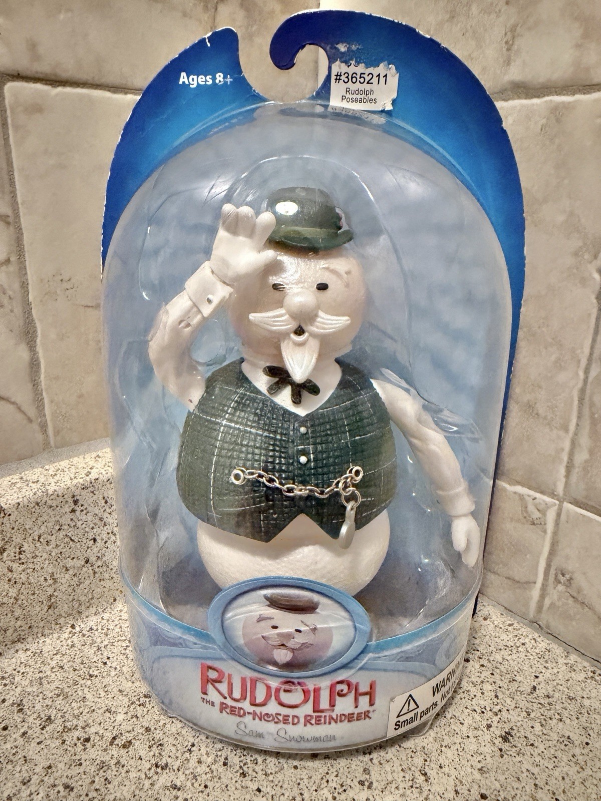 2007 Memory Lane Rudolph Red Nosed Reindeer Sam Snowman Posable Figure Round 2