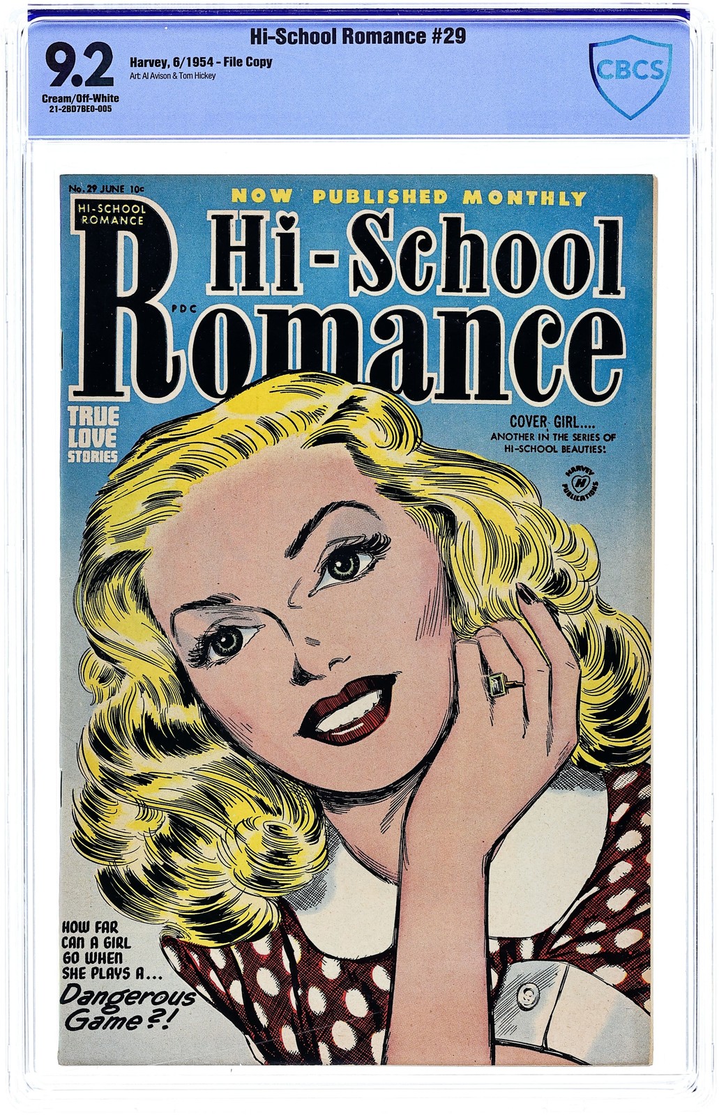 Hi-School Romance #29 CBCS 9.2 1954 21-2BD7BE0-005