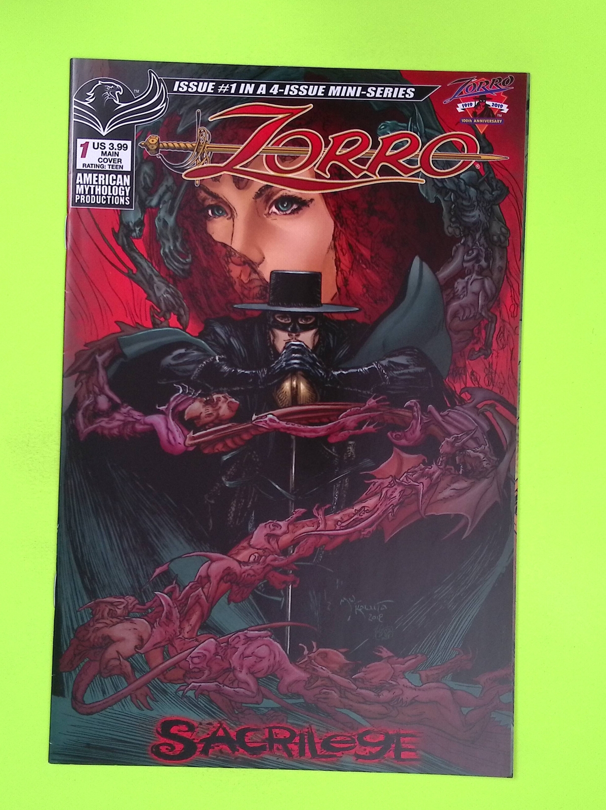 Zorro Sacrilege #1 2019 American Mythology 8.0 Comic Book L88-203