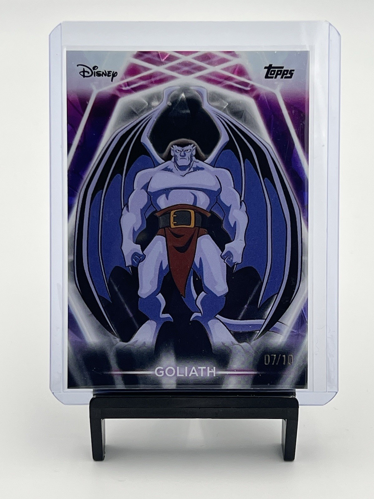 2026 Topps Neon Disney Goliath #134 Black Diamante Serial 7/10 Gargoyles RARE