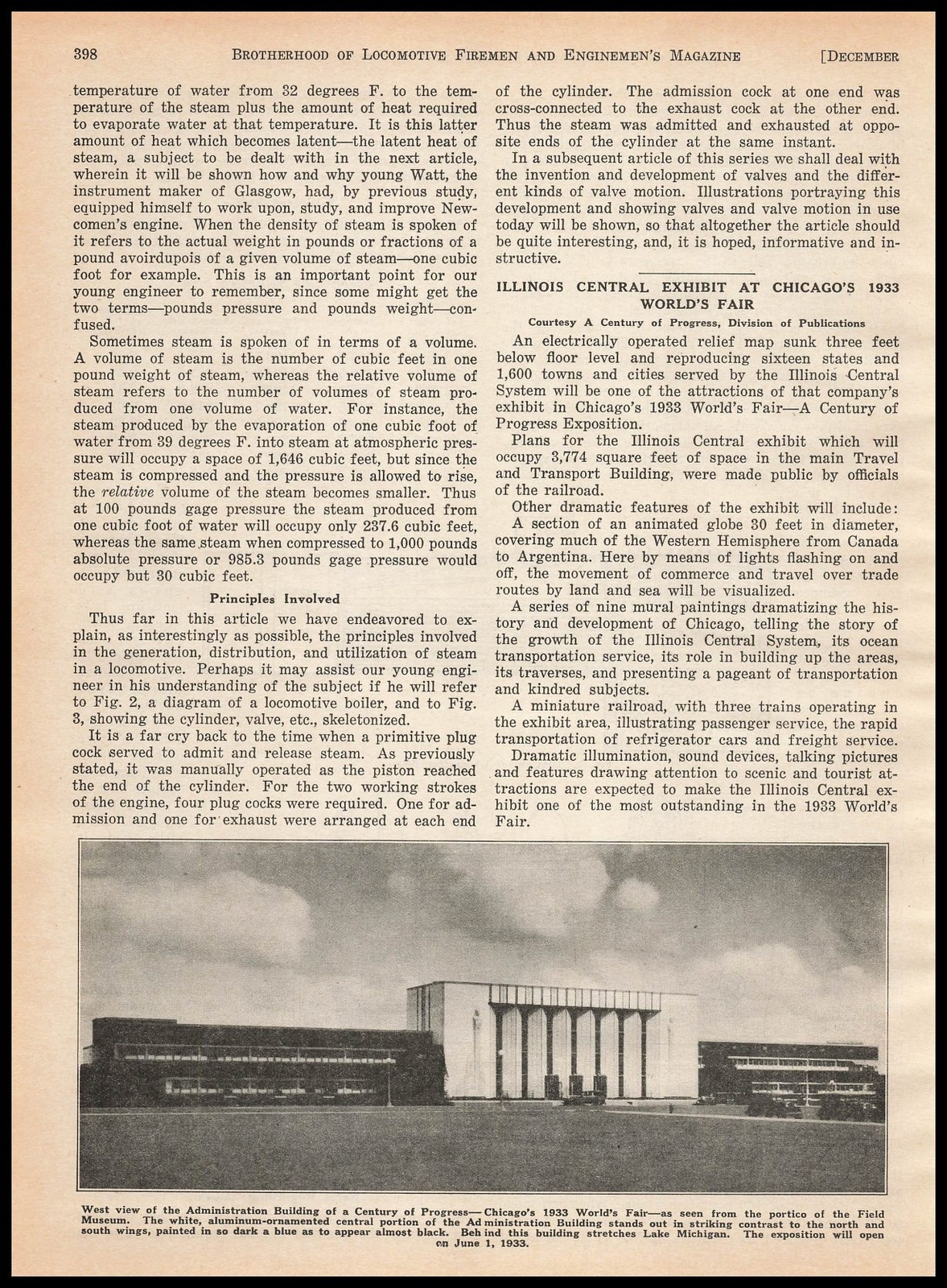 1932 Century Of Progress Admin Building Photo 1933 Chicago World\'s Fair Print Ad 1932 Century Of Progress Admin Building Photo 1933 Chicago World\'s Fair Print Ad