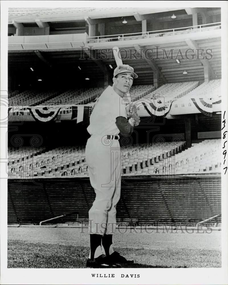 Press Photo Willie Davis, Los Angeles Dodgers Baseball - kfx12896 Press Photo Willie Davis, Los Angeles Dodgers Baseball - kfx12896