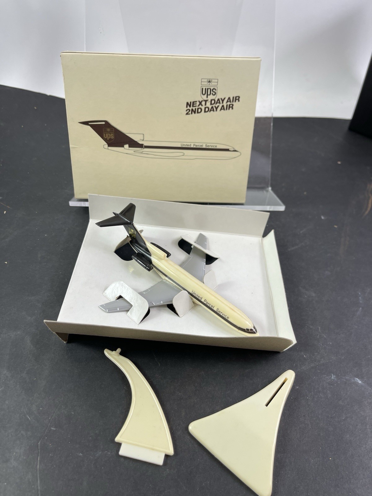 UPS Airplane B727-100 Plastic Aircraft With Original Box, Advertising premium