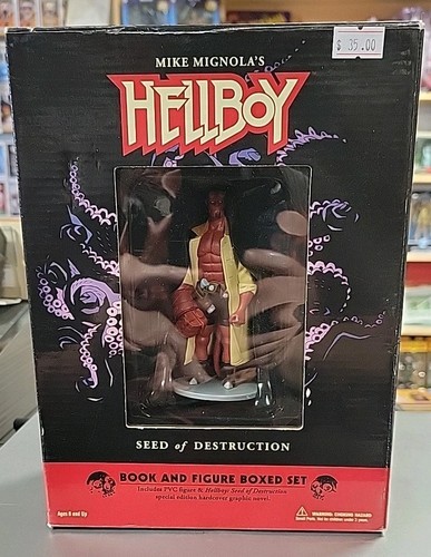 Hellboy Seed Of Destruction Book And Figure Set By Mike Mignola