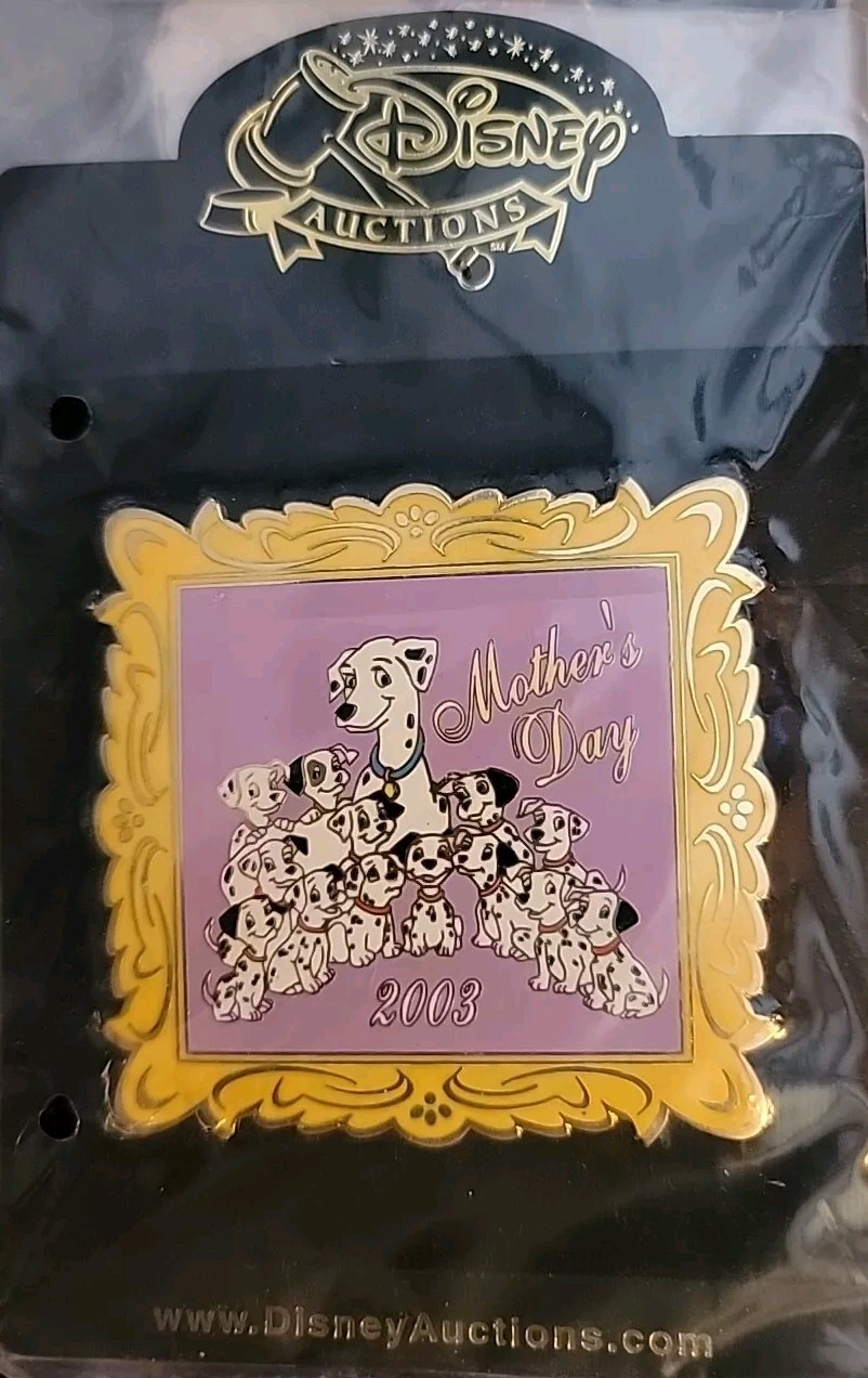 Disney  Mother's Day Perdita and Dalmatians LE 100 Jumbo Pin