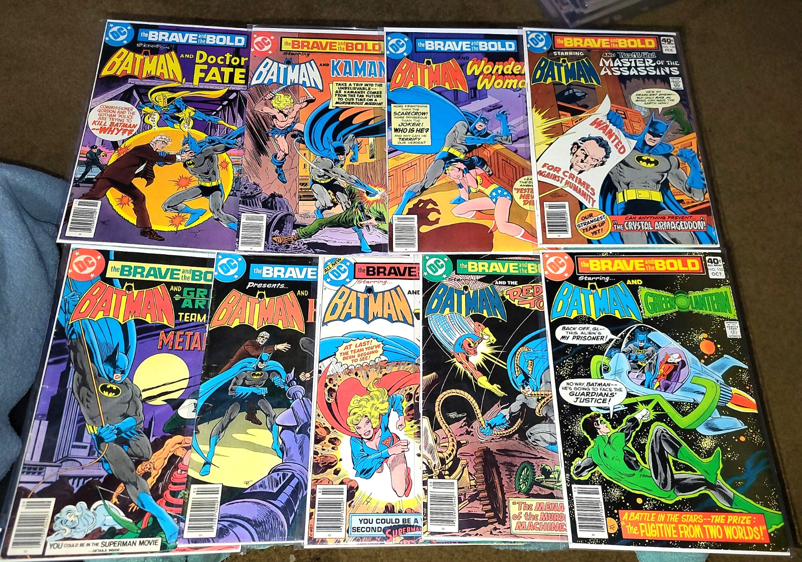 The Brave and the Bold Lot of 8 Bronze Age DC Comics Batman Mid-Grade