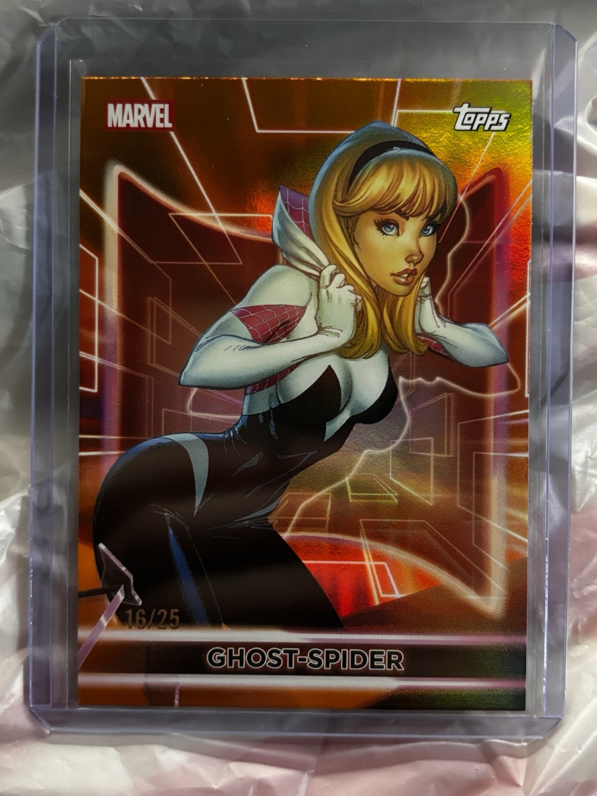 2026 Topps Marvel Neon Ghost-Spider Orange Refractor /25🕸️🕷️ 2026 Topps Marvel Neon Ghost-Spider Orange Refractor /25🕸️🕷️
