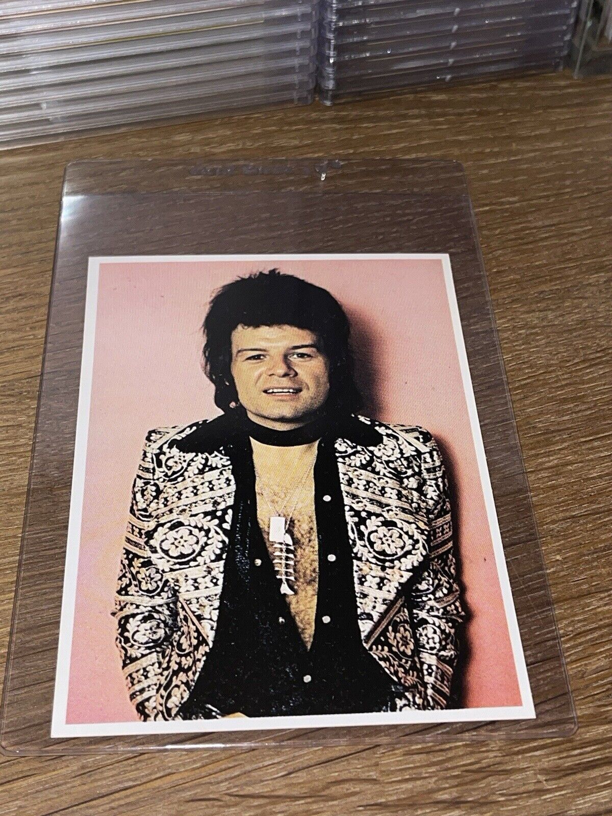 1974 Gary Glitter Panini 🎥 Picture Music Card Pop Sticker Card RARE
