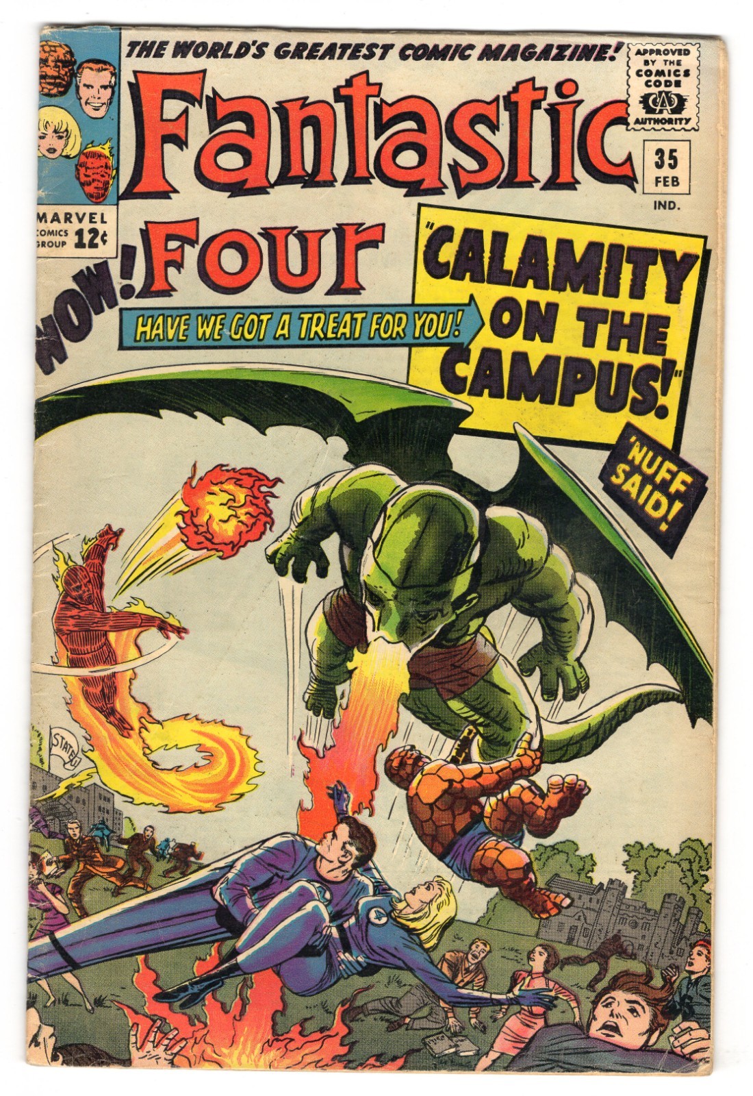 Fantastic Four 35 1965 Marvel Comics VG/F 5.0 1st App Dragon Man Thing X-Men