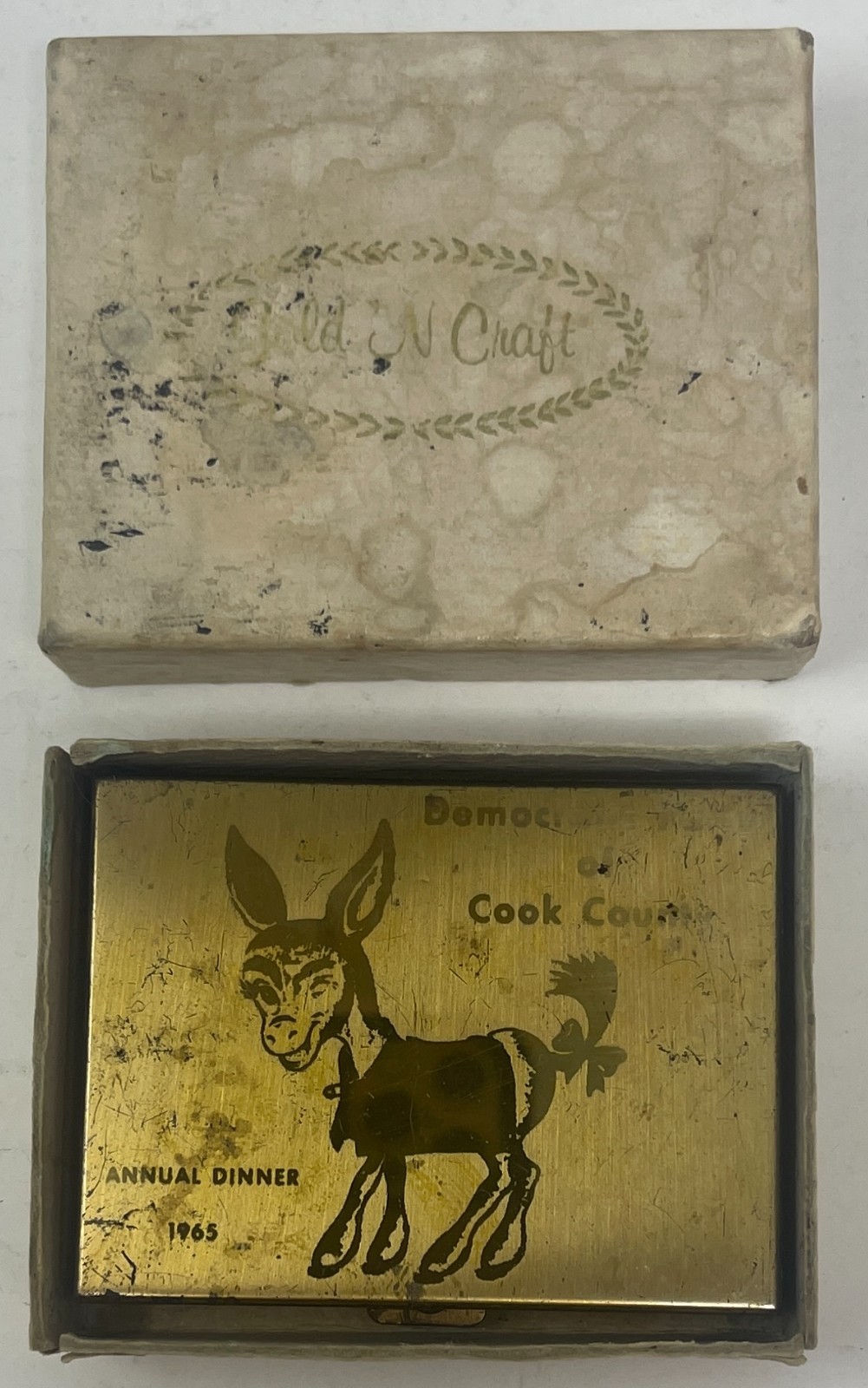 1965 Democratic Party of Cook County Annual Dinner Political Souvenir Razor Kit