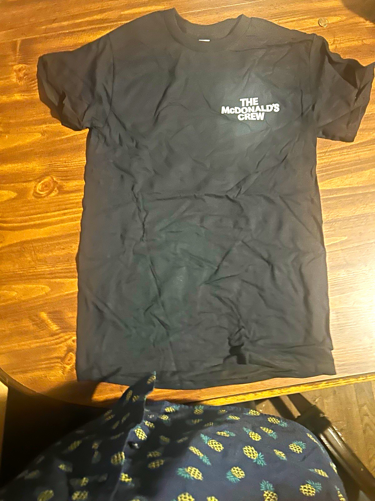 McDonald\'s The McDonald\'s Crew Graphic T-Shirt Black Fast Food size medium