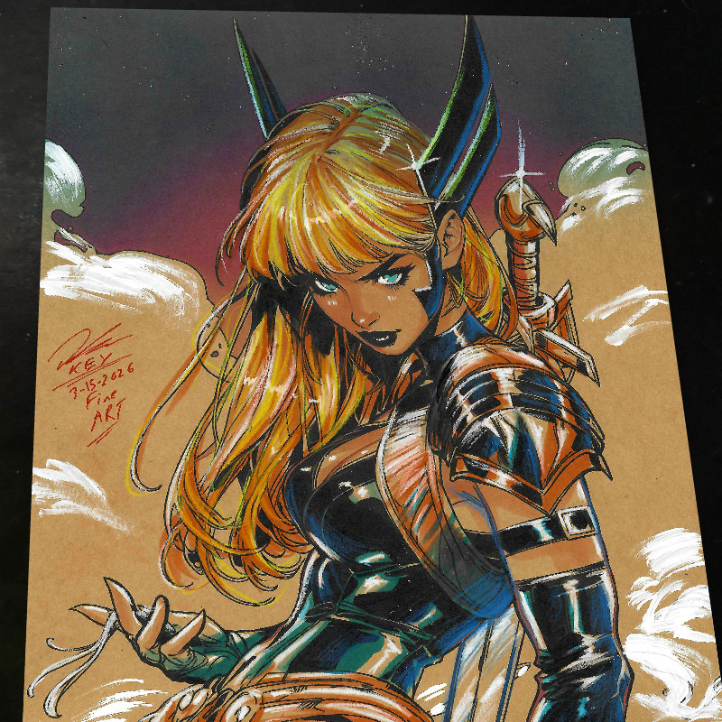 Magik X-Men Art Print Signed 8.5x11 | Art by Keyeske