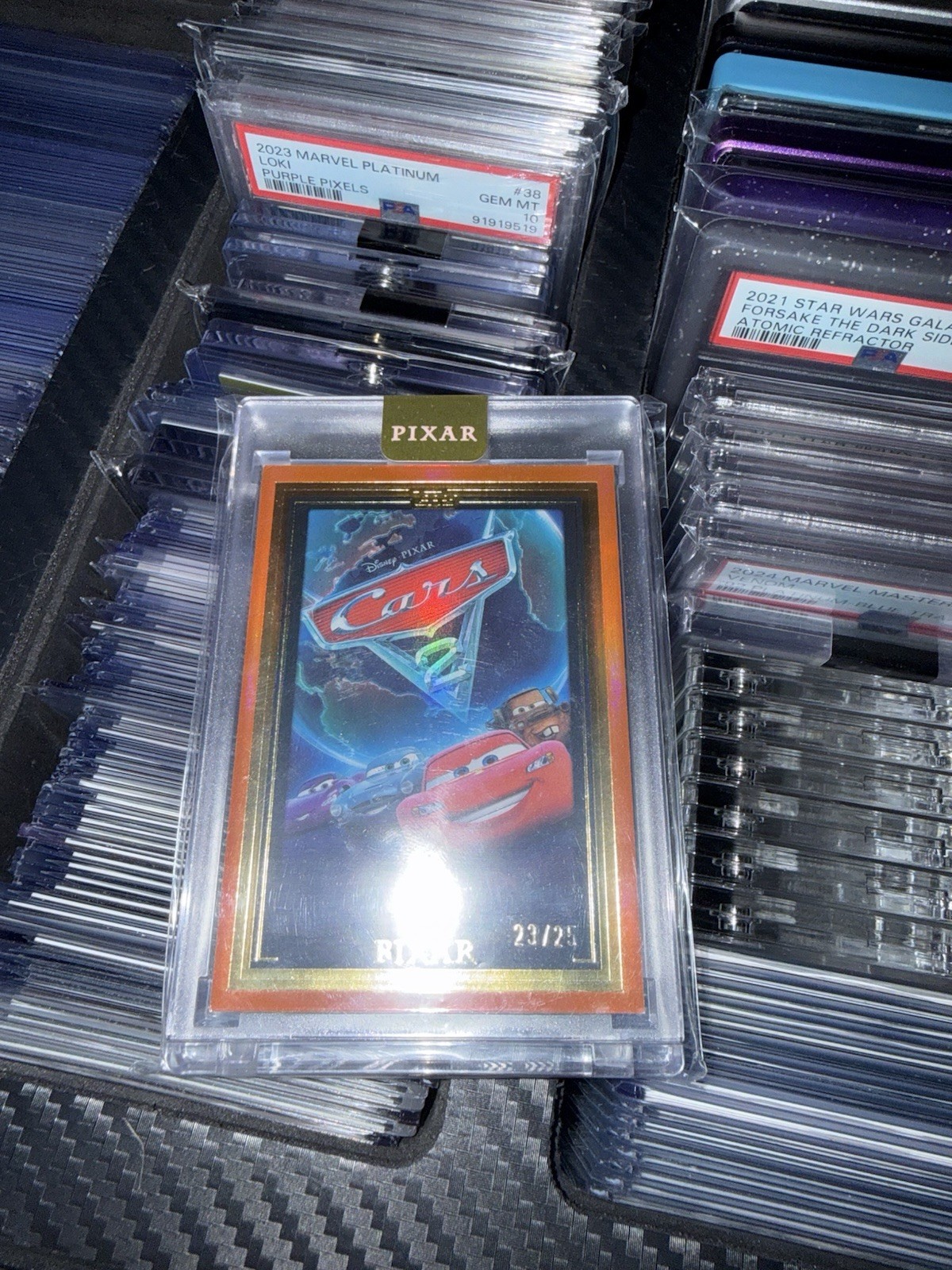 2025 Topps Pixar Gold Cars 2 # /25 MINT Movie Poster Card