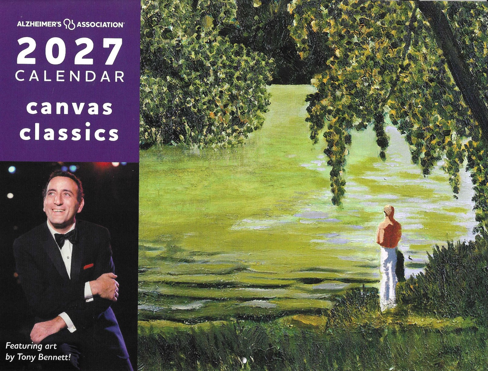 2027 ALZHEIMER'S ASSOCIATION  8X10 CALENDAR ART BY TONY BENNETTw/  