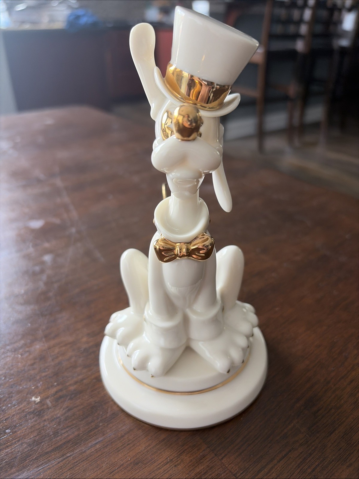 Ultra Rare Retired LENOX Disney Showcase Pluto\'s Big Night Out Figurine 7\'\'