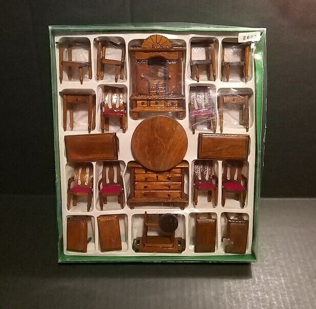 Miniature Furniture Antique European Wooden Showa Retro 