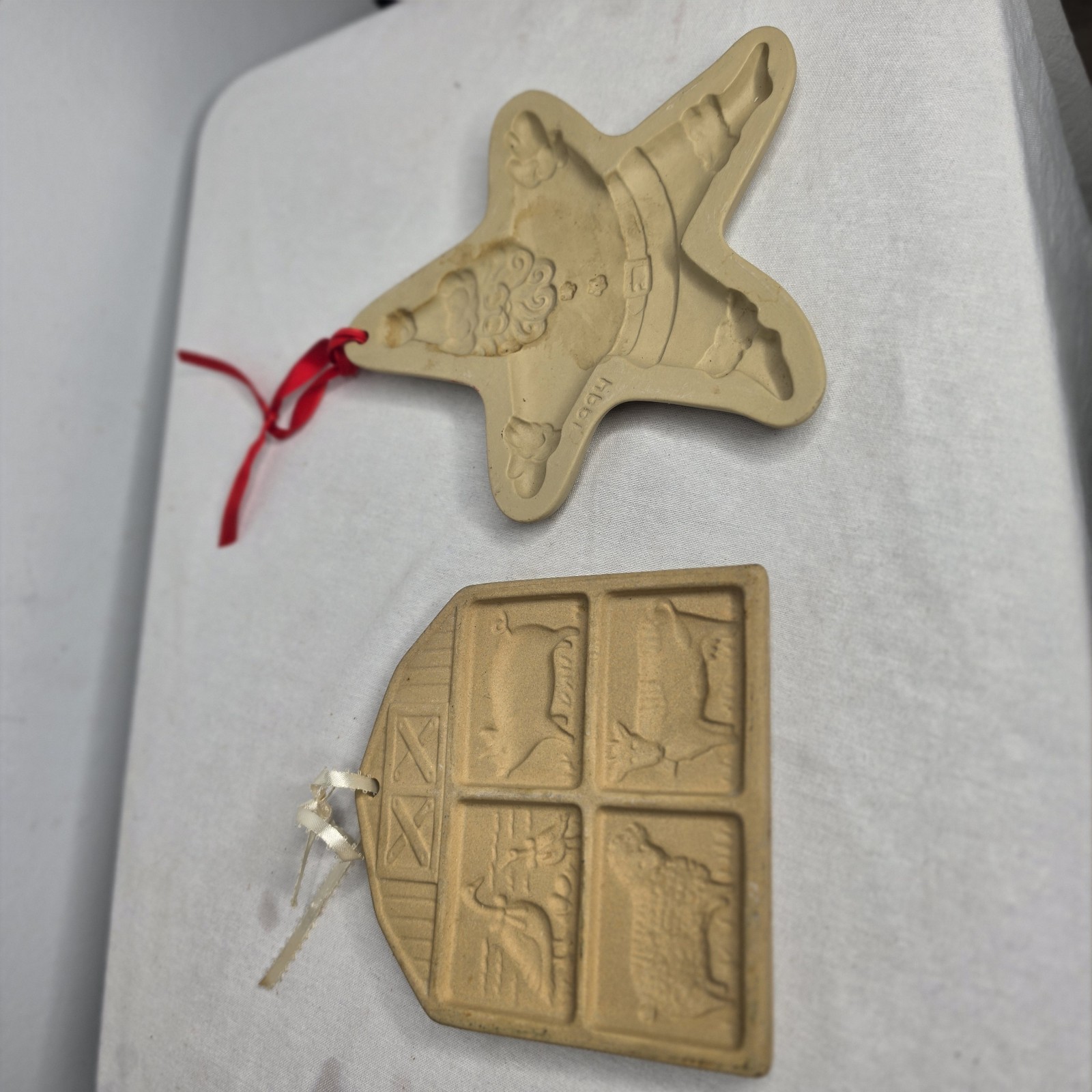 the pampered chef cookie art mold Farm And Christmas Santa