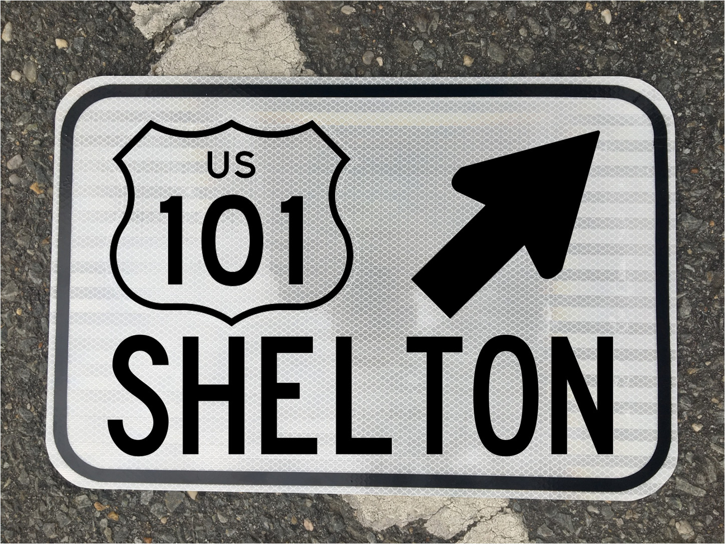 SHELTON WASHINGTON US 101 Highway road sign 12\