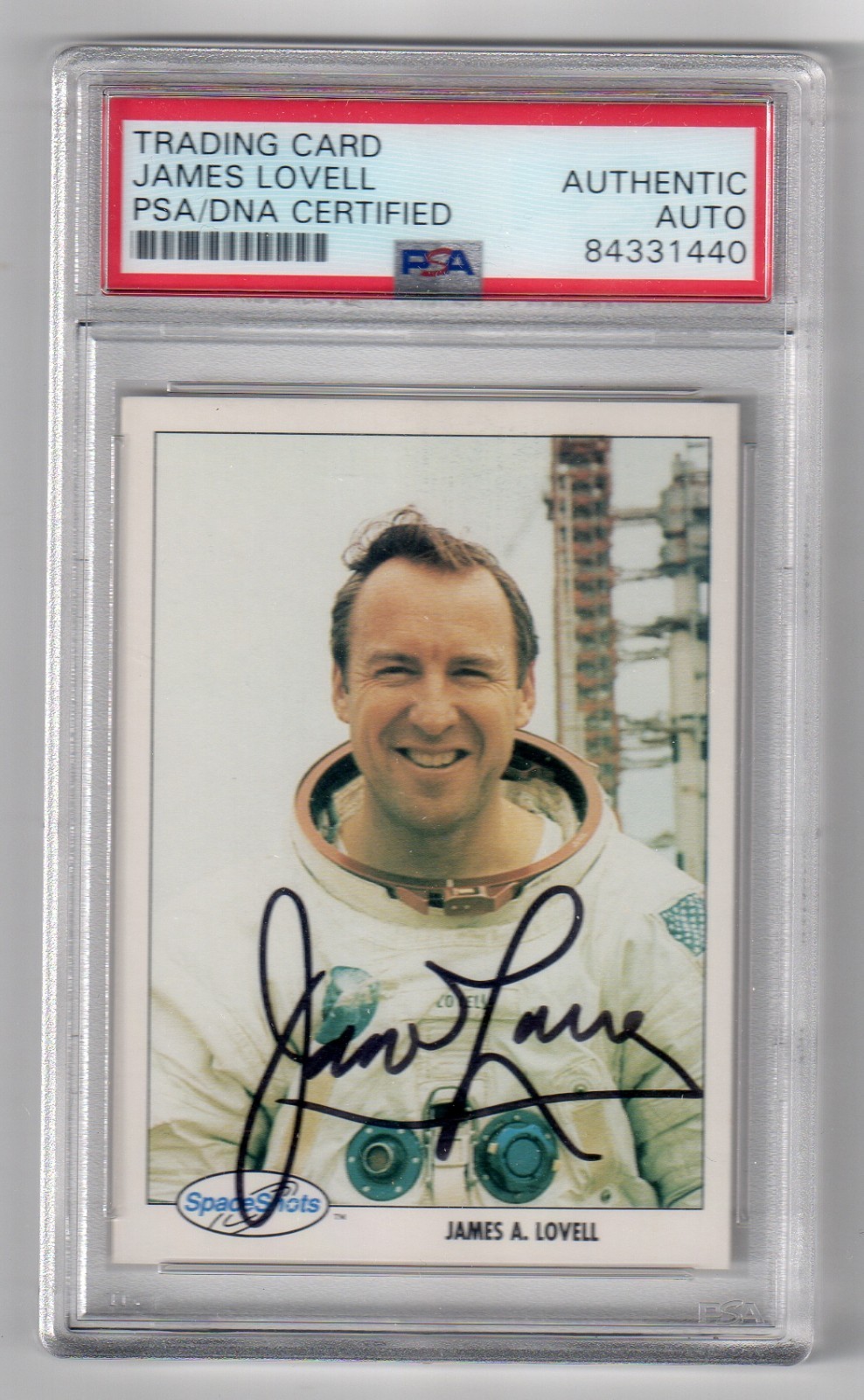 JAMES JIM LOVELL Signed Spaceshots Card PSA/DNA Certified Authentic Autograph
