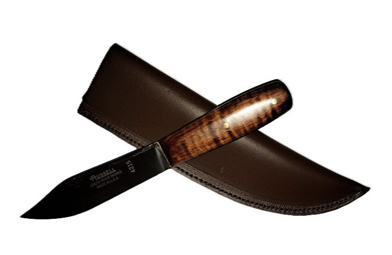 Custom Green River Hunter Knife with Maple Scales