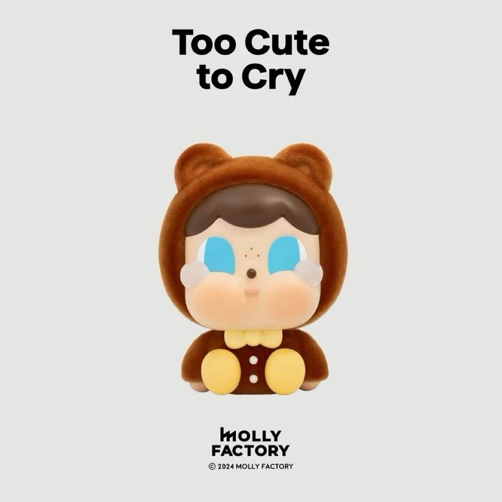 CRYBABY Too Cute To Cry Velvet Flocked Figure Thailand Exclusive MOLLY FACTORY