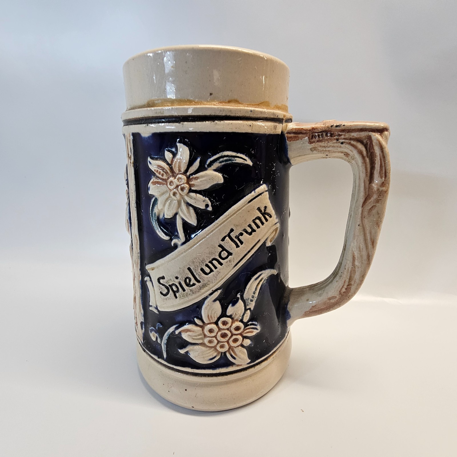 Vintage West Germany German Beer Stein Halt ewig jung Spiel und Trunk Vintage West Germany German Beer Stein Halt ewig jung Spiel und Trunk