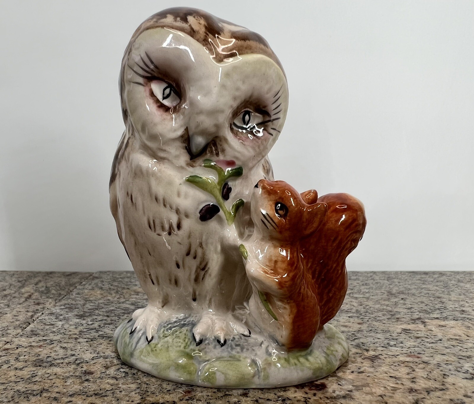 Beatrix Potter OLD MR. BROWN OWL SQUIRREL Warne Beswick England 1963