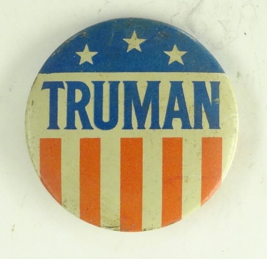 1948 HARRY S. TRUMAN VINTAGE CAMPAIGN PIN