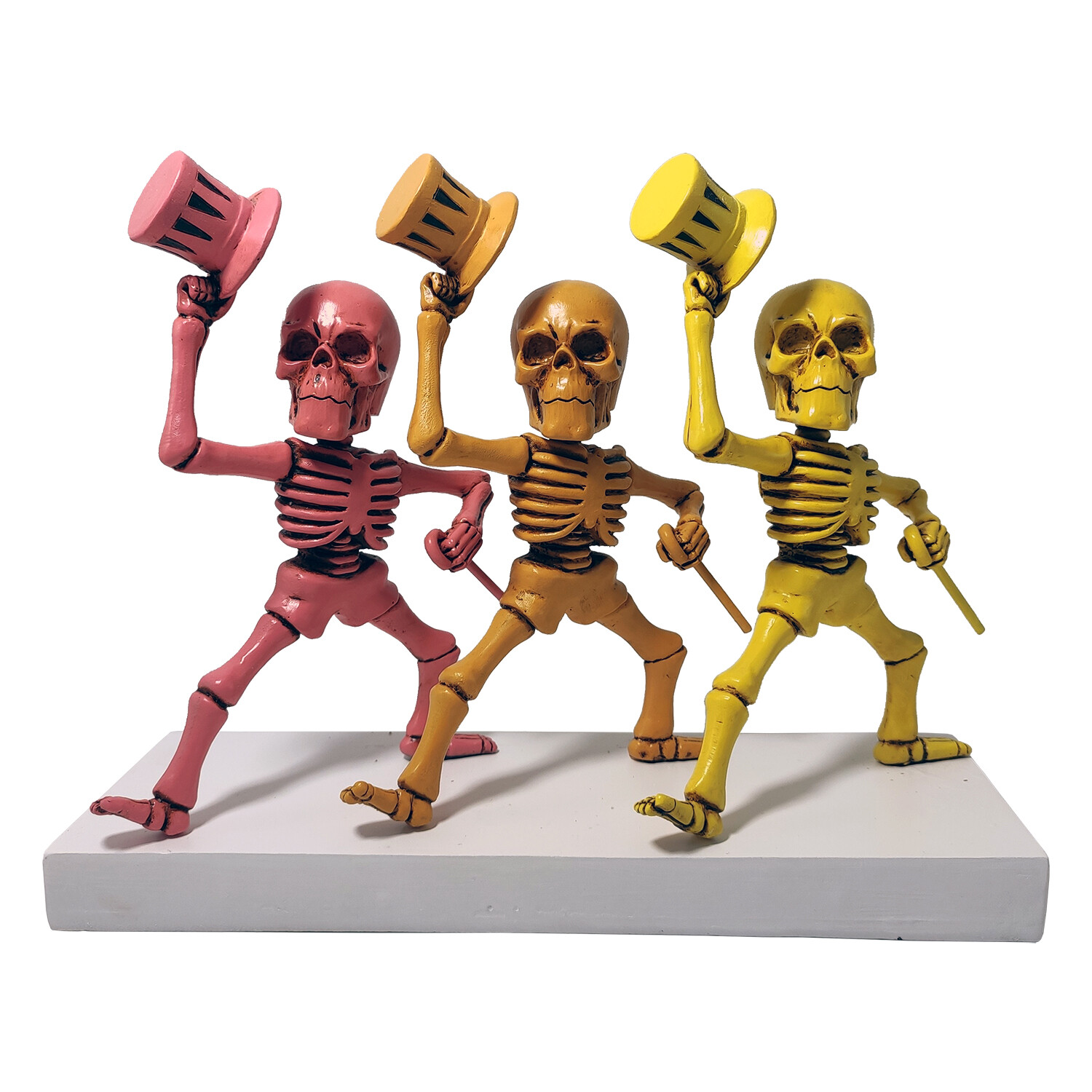 Kollectico Grateful Dead Band Dancing Skeletons Figurines Bobbleheads BHGDSKLY
