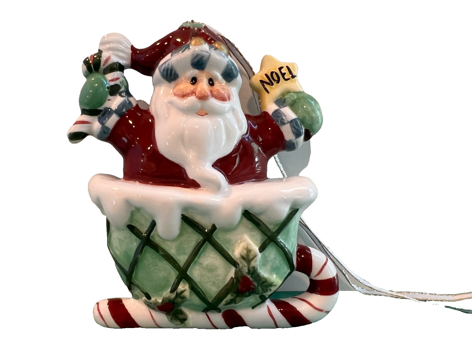 Vintage Royal Doulton St Andrews Santa Sled Ornament Christmas 2006 w/Box