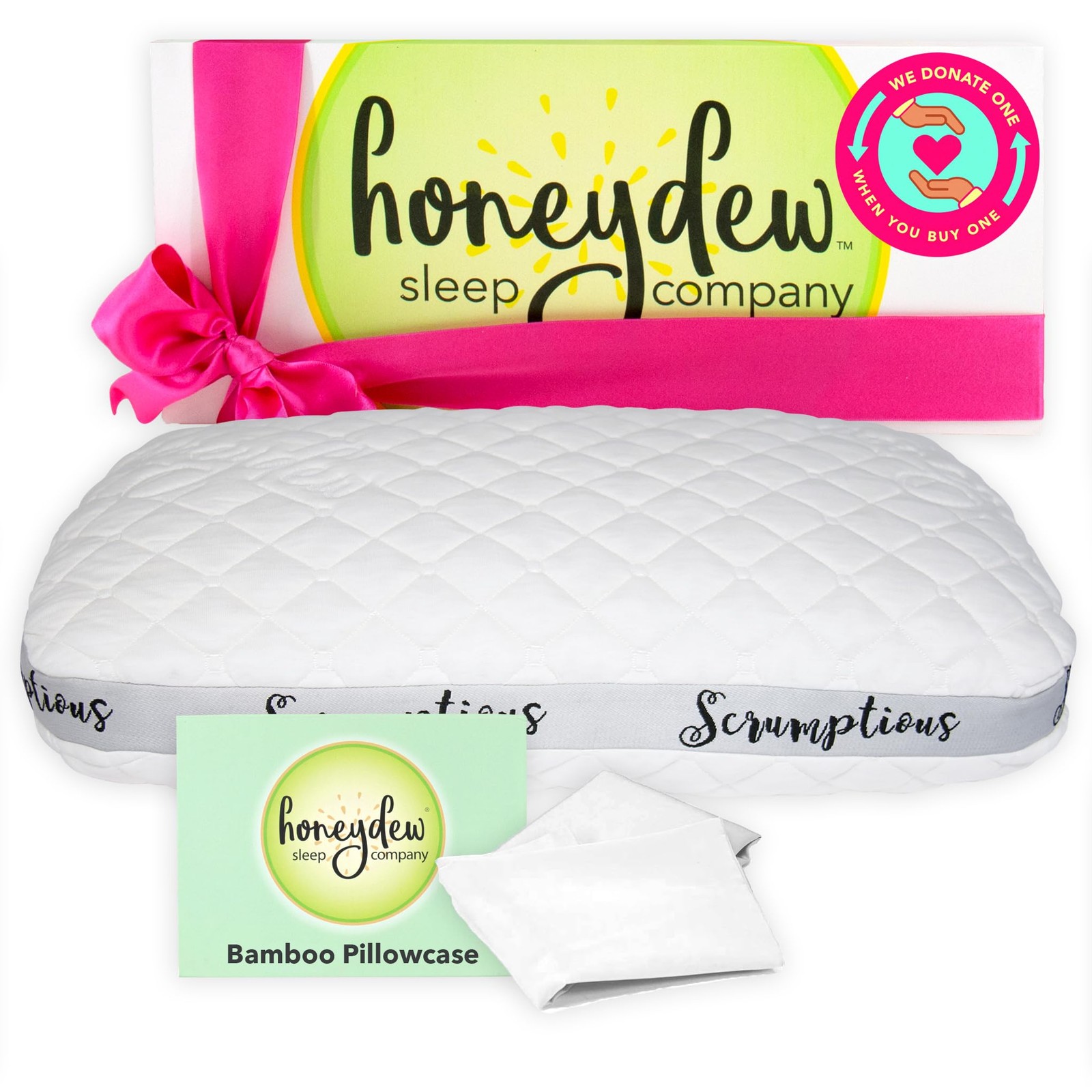 Honeydew Classic Scrumptious Pillow  Made in USA with Cooling Copper Gel Fill