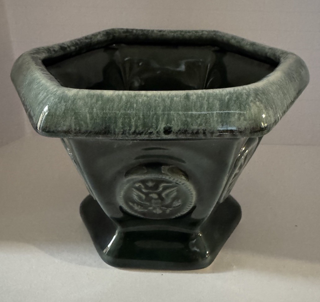 Vintage Green Hull Pottery Planter Vintage Green Hull Pottery Planter
