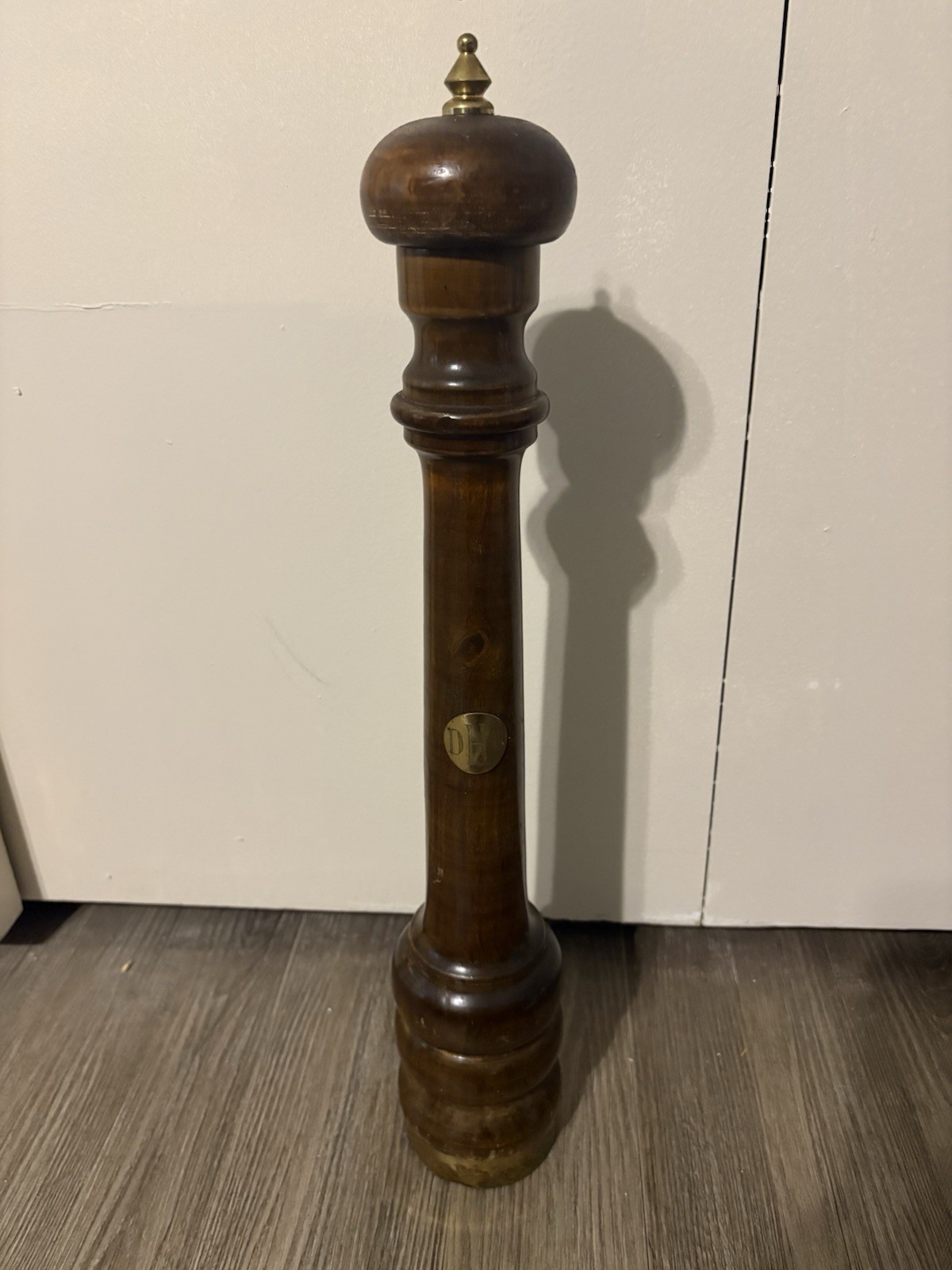 Vintage Chiarugi 22” Giant Wood Peppermill Italy Macina