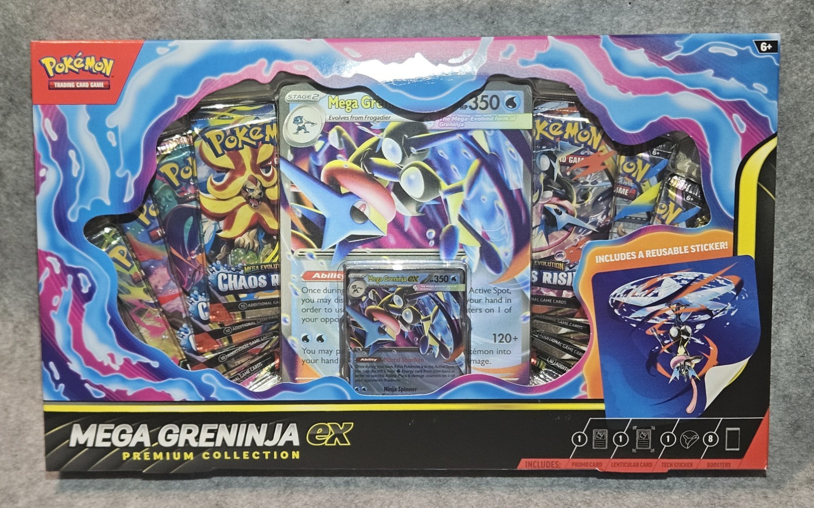 Mega Greninja ex Premium Collection Promo Pokemon Cards English Sealed New Mega Greninja ex Premium Collection Promo Pokemon Cards English Sealed New