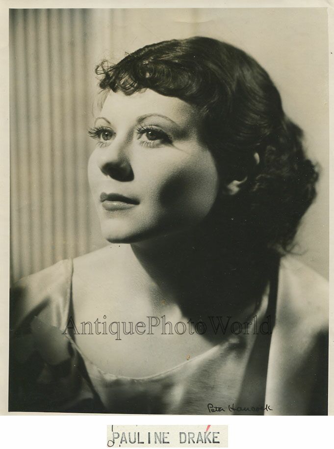 Beautiful actress Pauline Drake antique photo