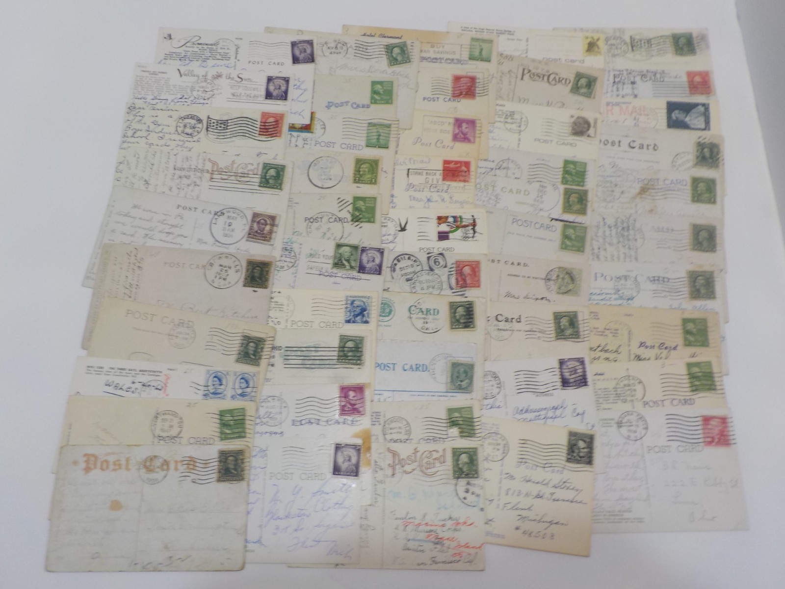 50 Postcards from the 1900s to 1980s Vintage Lot Of Postcards RPPC LINEN CHROME