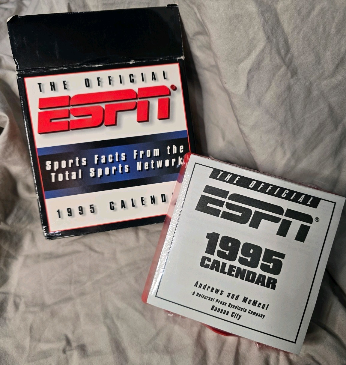 Vntg ESPN 1995 Sports Calendar With Facts New Sealed Rare Collectors Item