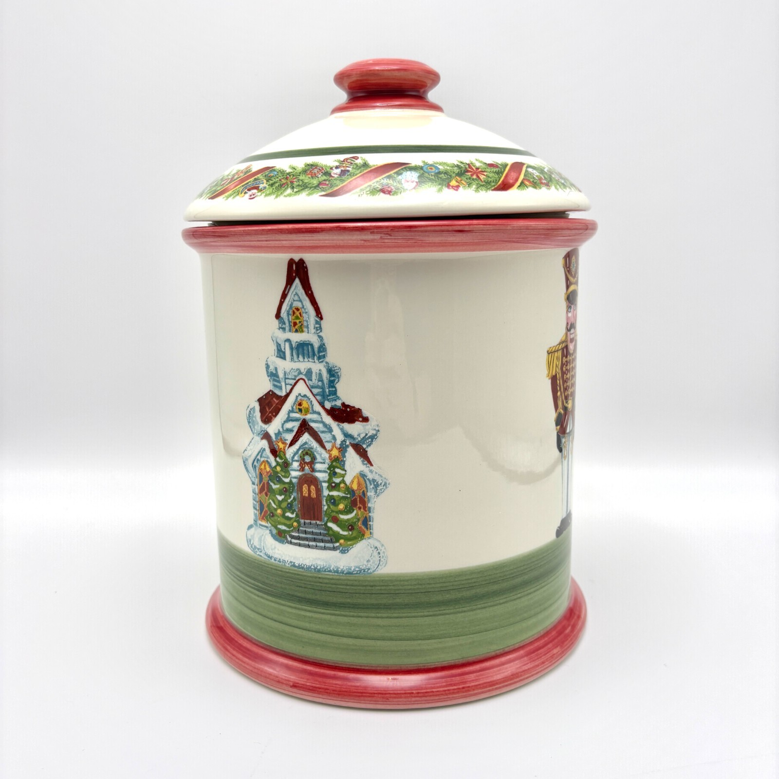 Radko Cookie Jar Christophers Tree Christmas Ceramic Vintage 1997 Canister Gift Radko Cookie Jar Christophers Tree Christmas Ceramic Vintage 1997 Canister Gift