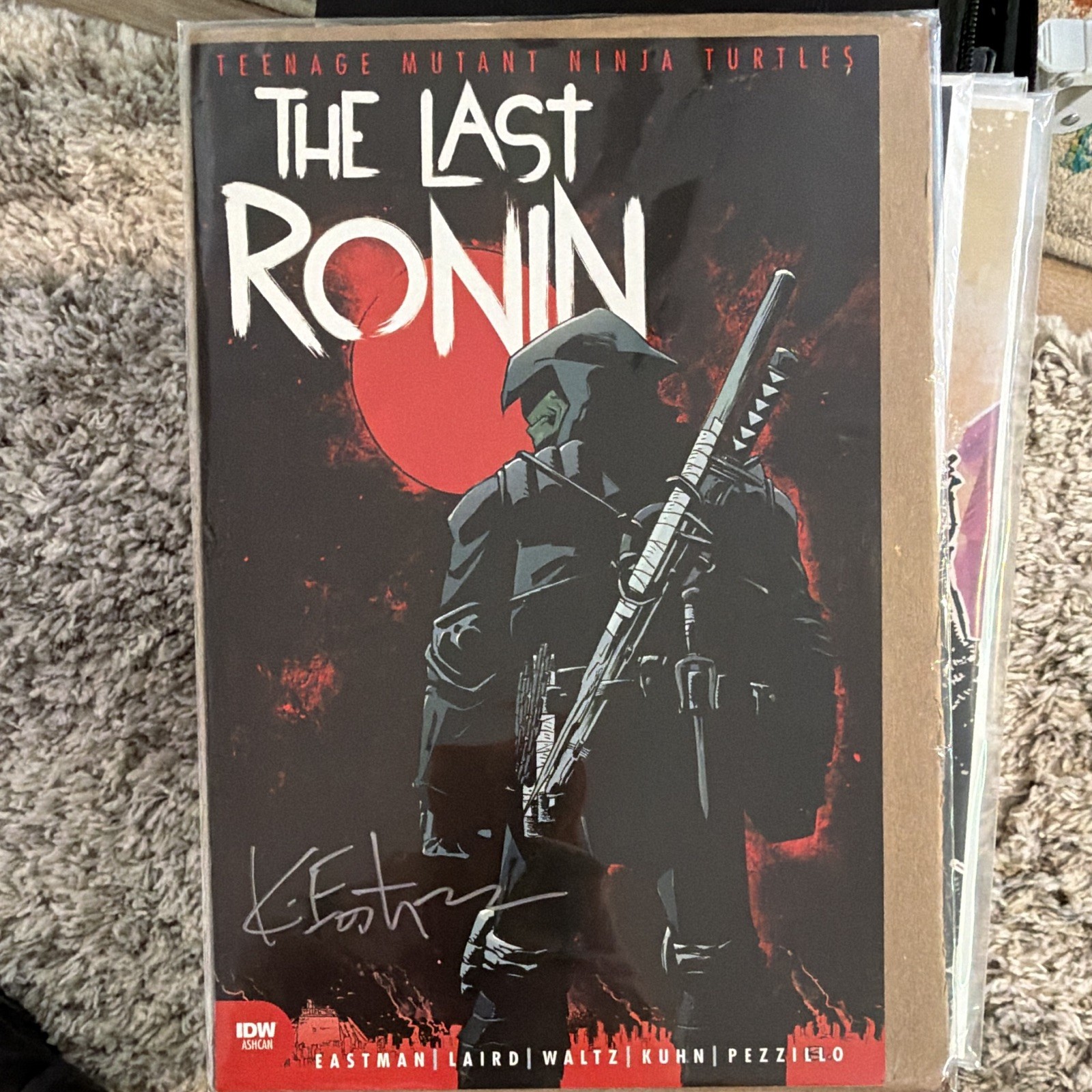 TMNT The Last Ronin #1 Signed Cover Kevin Eastman JSA Cert 